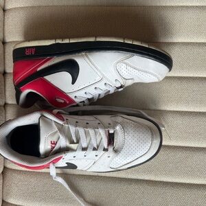Nike Air White and Red Sneakers